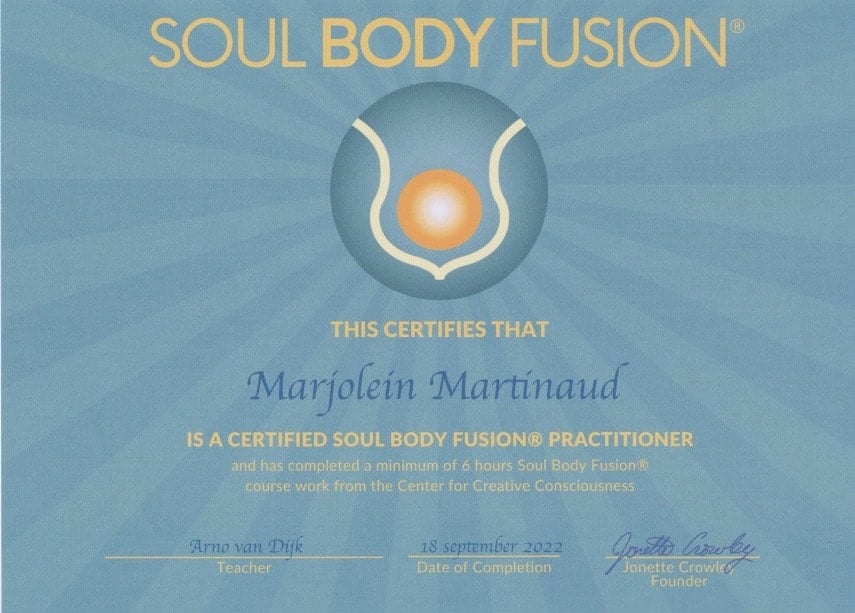 Soul Body Fusion Practitioner Marjolein Martinaud
