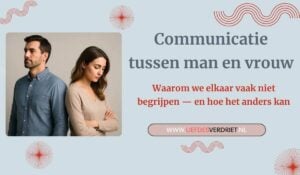 Man en vrouw in gesprek als symbool voor communicatieverschillen en verbinding